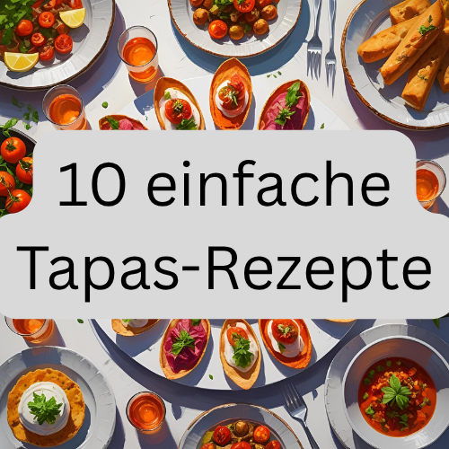Einfache Tapas für eine spanische Tapas-Party zu Hause
